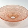 Vintage lampenkap glas - zalm