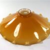 Vintage lampenkap Opaline geschulpt - oker - amber