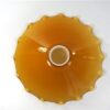 Vintage lampenkap Opaline geschulpt - oker - amber