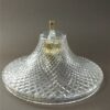 Vintage glazen lamp helder - bewerkt