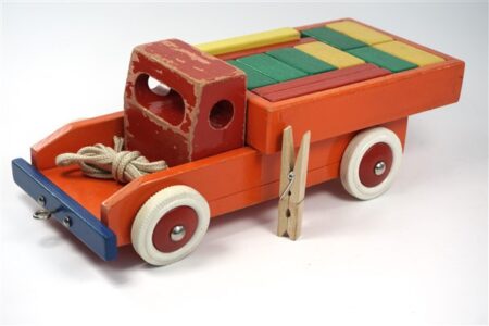 Vintage houten vrachtwagen