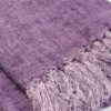 100% linnen plaid paars