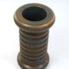 Vintage vaasje ribbels bruin