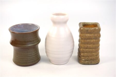 3 kleine vintage vaasjes