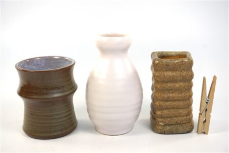 3 kleine vintage vaasjes