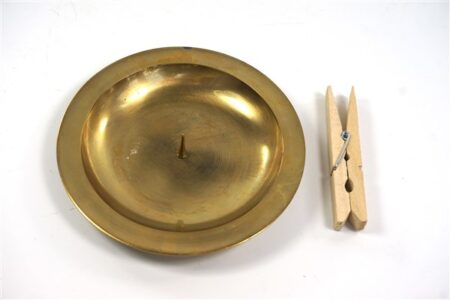 Vintage messing kandelaar stompkaars