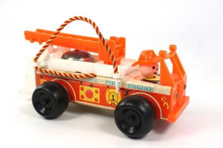 Vintage brandweerauto Fisher Price