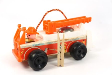 Vintage brandweerauto Fisher Price