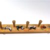 Vintage houten kinderkapstok dieren