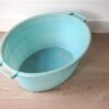 Vintage teil blauw groot Curver