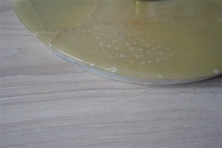 Vintage grote tafellamp marmer goud