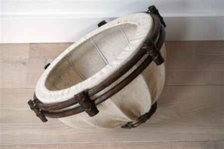 Vintage lampenkap hout rotan Manou