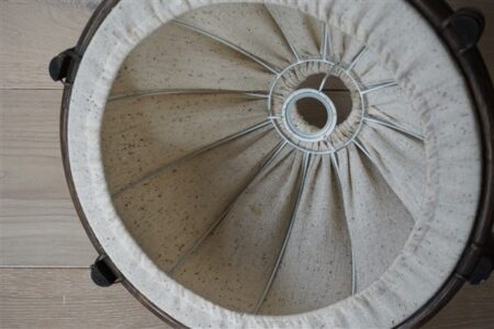 Vintage lampenkap hout rotan Manou