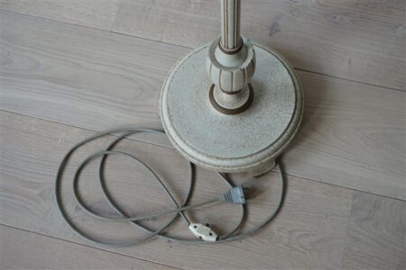 Vintage staande lamp hout