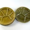 Vintage fondue vakjes borden groen