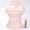 Vintage glazen lampenkap roze