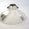 Vintage glazen lampenkap helder glas