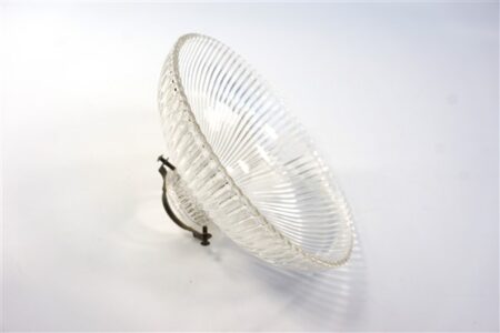 Vintage glazen lampenkap helder glas