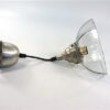 Glazen hanglamp helder + metaal