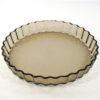 Vintage ovenschaal rookglas Arcopal
