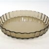 Vintage ovenschaal rookglas Arcopal