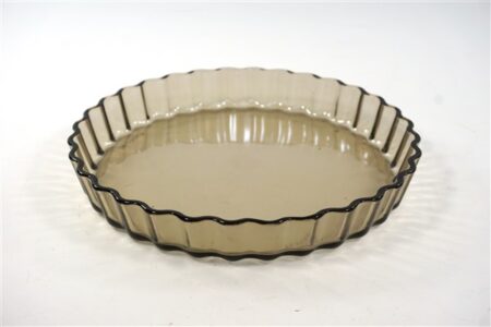 Vintage ovenschaal rookglas Arcopal