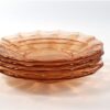Vintage glazen schotels roze