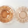 Vintage glazen schotels roze