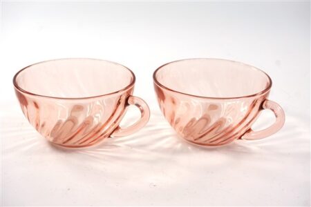 Vintage roze glaasjes