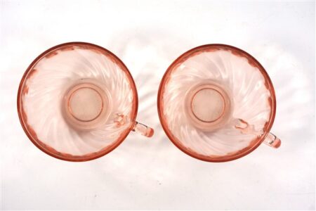 Vintage roze glaasjes