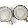 2 vintage schaaltjes laag model