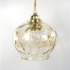 Vintage lampenkap glas getint helder
