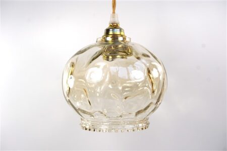 Vintage lampenkap glas getint helder