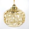 Vintage glazen lampenkap bubbels getint