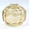 Vintage glazen lampenkap bubbels getint