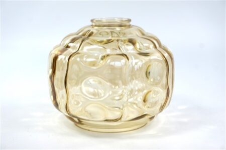 Vintage glazen lampenkap bubbels getint