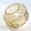 Vintage glazen lampenkap bubbels getint