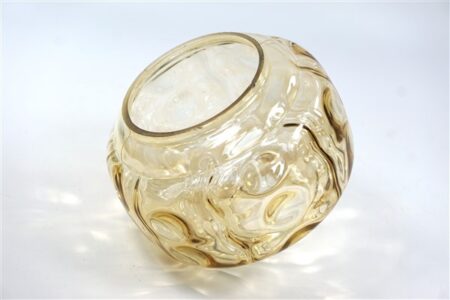 Vintage glazen lampenkap bubbels getint