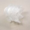 Vintage glazen lampenkap glas mat wit gebloemd