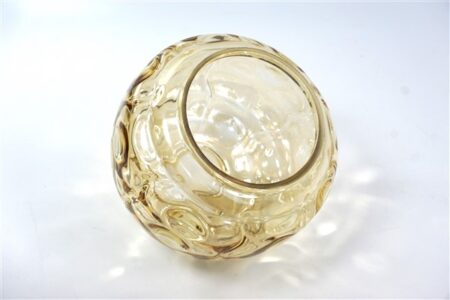 Vintage glazen lampenkap bubbels getint