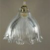 Vintage lampenkap Holophane glas helder