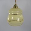 Vintage glazen lampenkap geel goud
