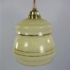 Vintage glazen lampenkap geel goud