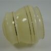 Vintage glazen lampenkap geel goud
