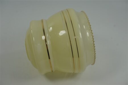 Vintage glazen lampenkap geel goud