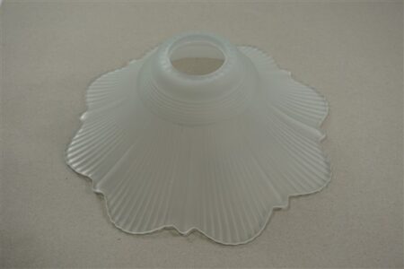 Vintage glazen lampenkap bloem mat glas