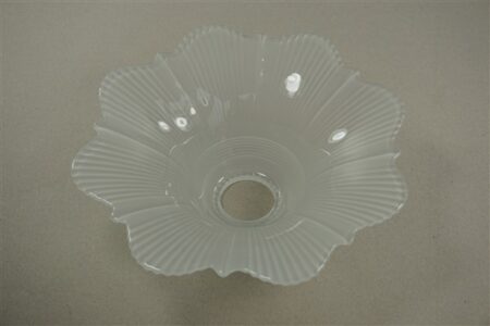 Vintage glazen lampenkap bloem mat glas