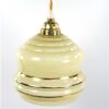 Vintage glazen lampenkap zachtgeel goud