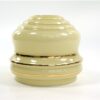 Vintage glazen lampenkap zachtgeel goud