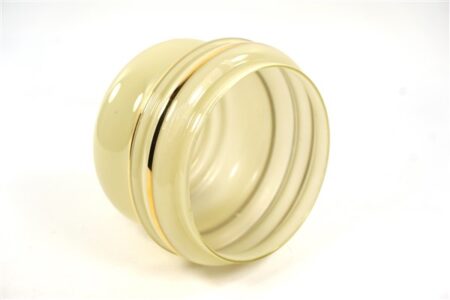 Vintage glazen lampenkap zachtgeel goud